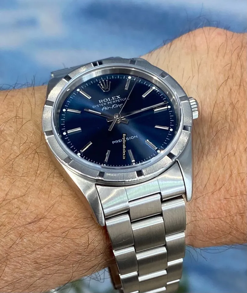 Incredible Knockoff Rolex Air King Precision 14010 Caliber 3000 Automatic Movement 34mm Steel Case Mens/unisex Watch - Image 13