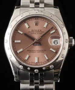 Well Made Replica Rolex Lady-datejust 178344 Caliber 2235 Automatic Movement 31mm Steel Case Womens Watch