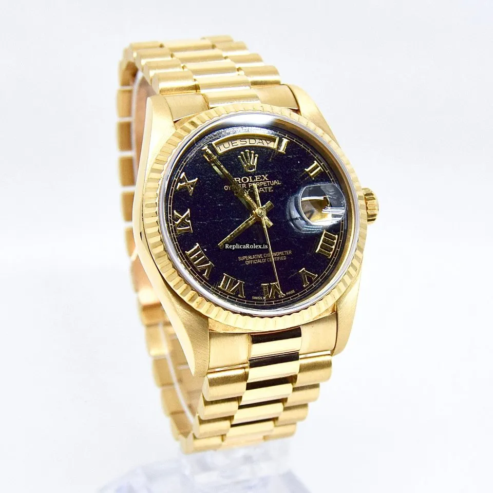 Wholesale Clone Rolex Day-date 36 18238 Caliber 3155 Automatic Movement 36mm Yellow Gold Case Mens/unisex Watch - Image 3