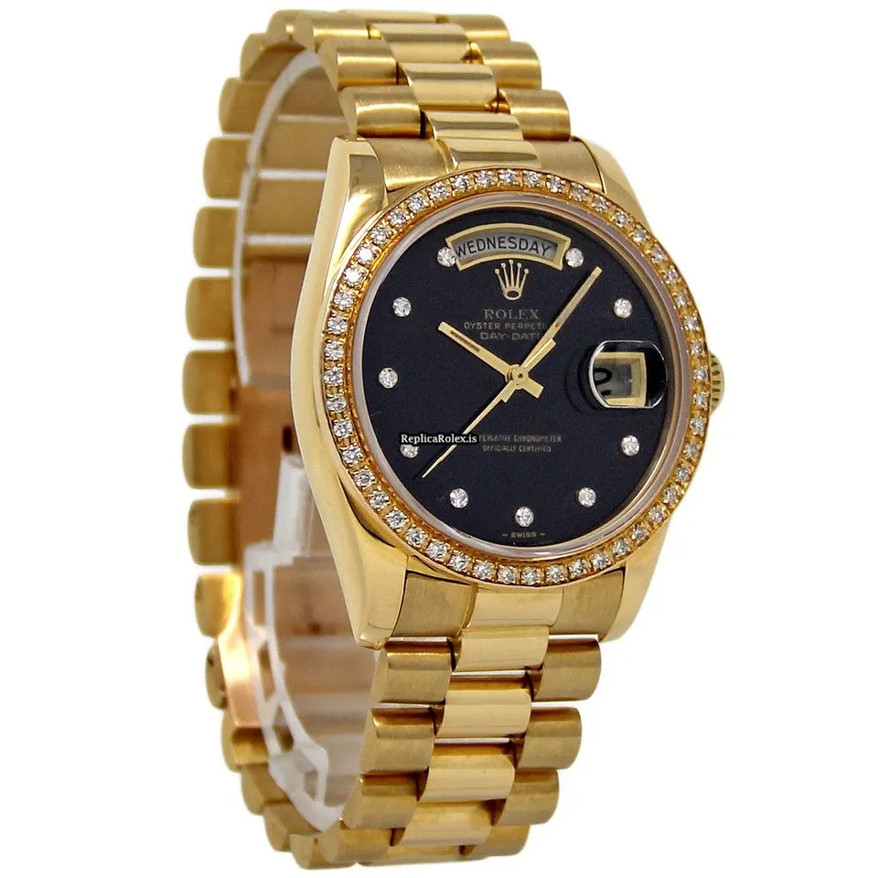 Great Replica Rolex Day-date 36 18038 Automatic Movement 36mm Yellow Gold Case Mens/unisex Watch - Image 5