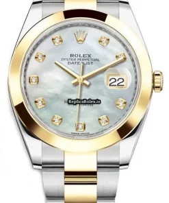 Beautiful Fake Rolex Datejust 126303 Automatic Movement 41mm Gold/steel Case Mens/unisex Watch