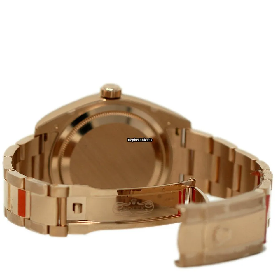 Incredible Fakes Rolex Sky-dweller 326935 Caliber 9001 Automatic Movement 42mm Rose Gold Case Mens/unisex Watch - Image 4