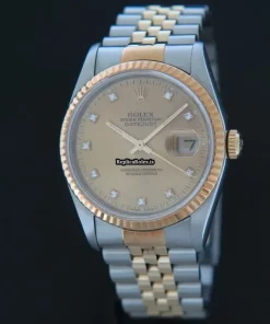 Superb Replica Rolex Datejust 16233 Automatic Movement 36mm Gold/steel Case Mens/unisex Watch