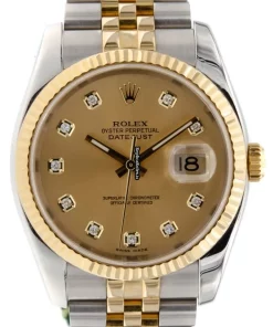 Suitable Replica Rolex Datejust 116233 Caliber 3135 Automatic Movement 36mm Gold/steel Case Mens/unisex Watch