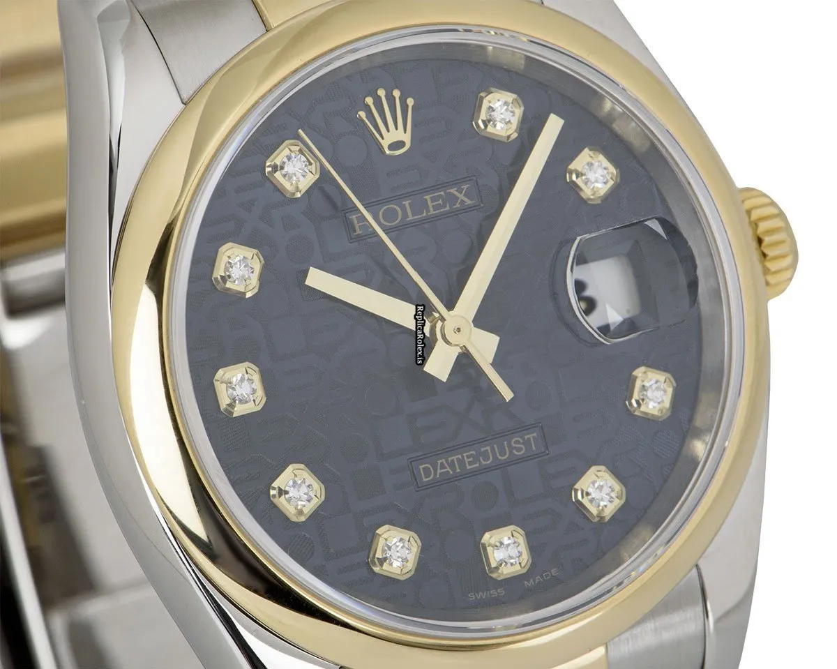 Discount Replica Rolex Datejust 116203 Automatic Movement 36mm Gold/steel Case Mens/unisex Watch - Image 4