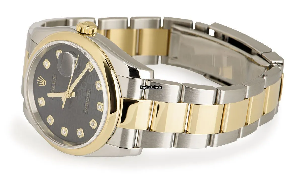 Discount Replica Rolex Datejust 116203 Automatic Movement 36mm Gold/steel Case Mens/unisex Watch - Image 5