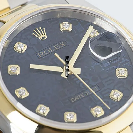Discount Replica Rolex Datejust 116203 Automatic Movement 36mm Gold/steel Case Mens/unisex Watch - Image 9