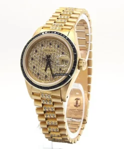 Epic Imitation Rolex Lady-datejust 6917 Automatic Movement 26mm Yellow Gold Case Womens Watch
