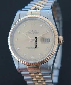 Reliable Replica Rolex Datejust 16233 Automatic Movement 36mm Gold/steel Case Mens/unisex Watch