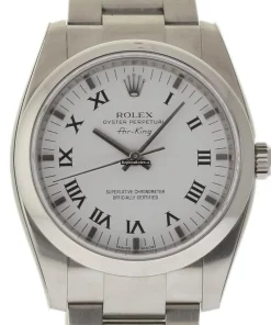 Luxury Replica Rolex Air King 114200 Caliber 3130 Automatic Movement 34mm Steel Case Womens Watch