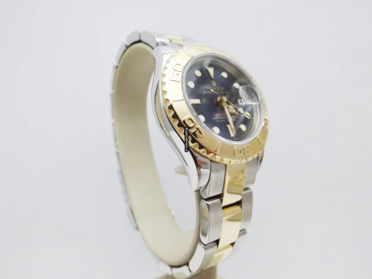 Superior Copies Rolex Yacht-master 169623 Caliber 2235 Automatic Movement 29mm Gold/steel Case Womens Watch - Image 3