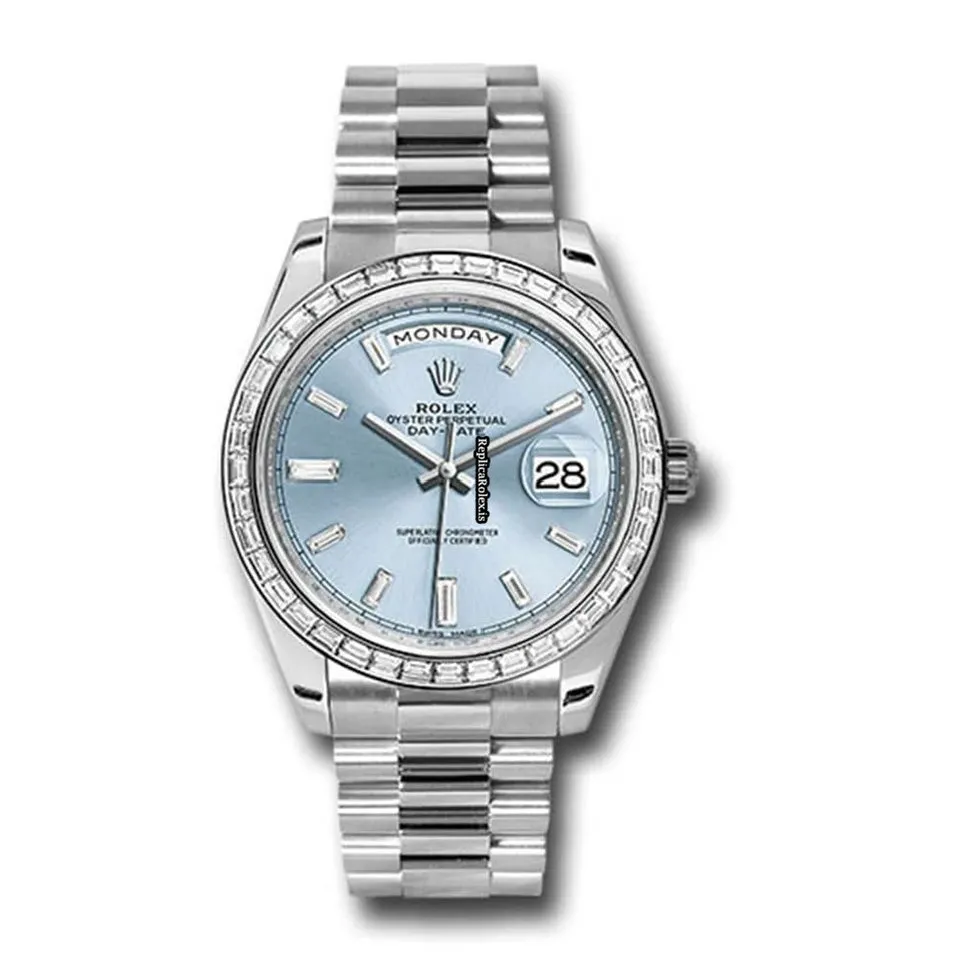 High-end Fakes Rolex Day-date 40 228396tbr Caliber 3255 Automatic Movement 40mm Platinum Case Mens/unisex Watch