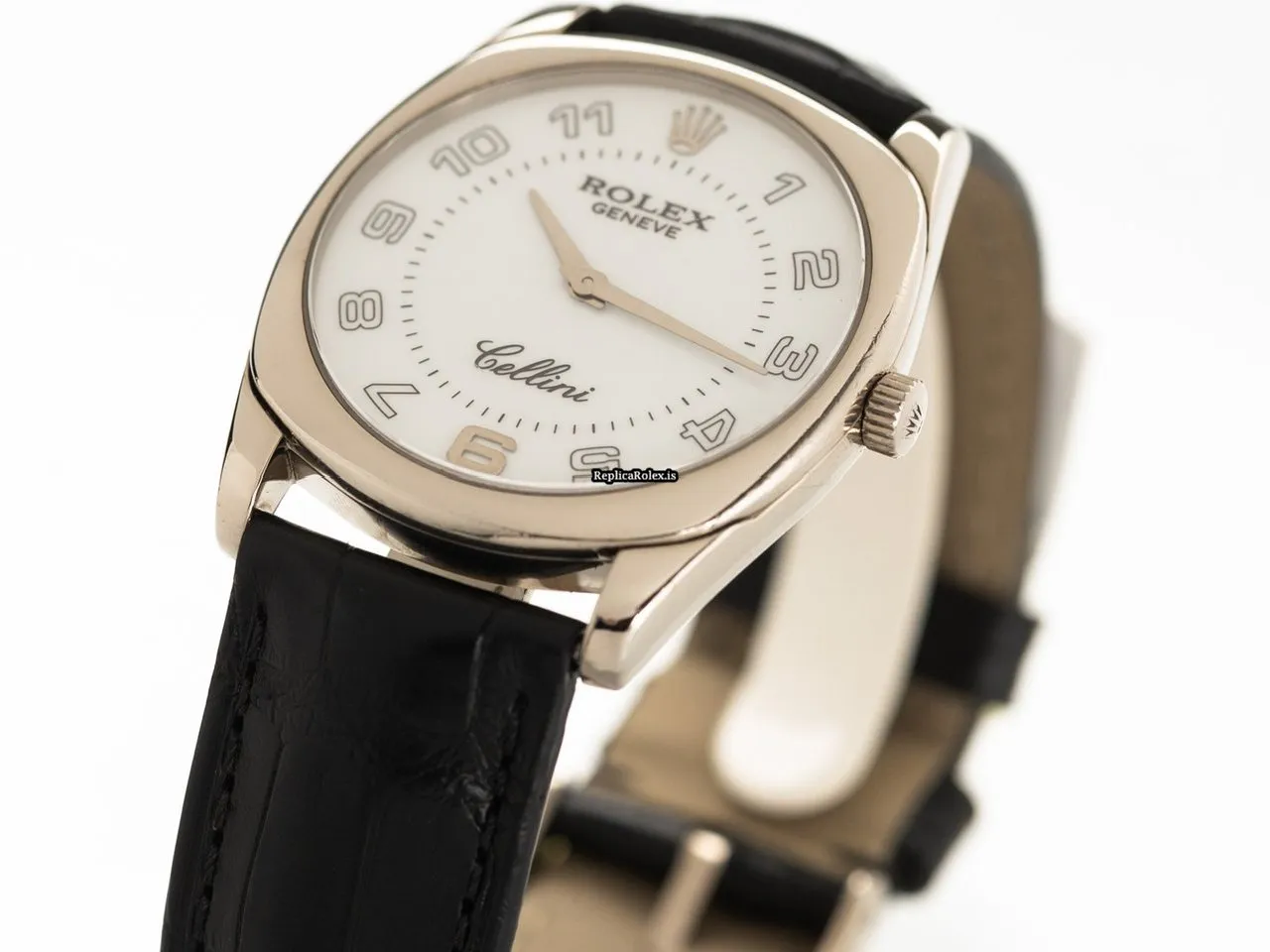 Amazing Fake Rolex Cellini Danaos Sep-33 Caliber 1602 Manual Winding Movement 33mm White Gold Case Mens/unisex Watch - Image 3