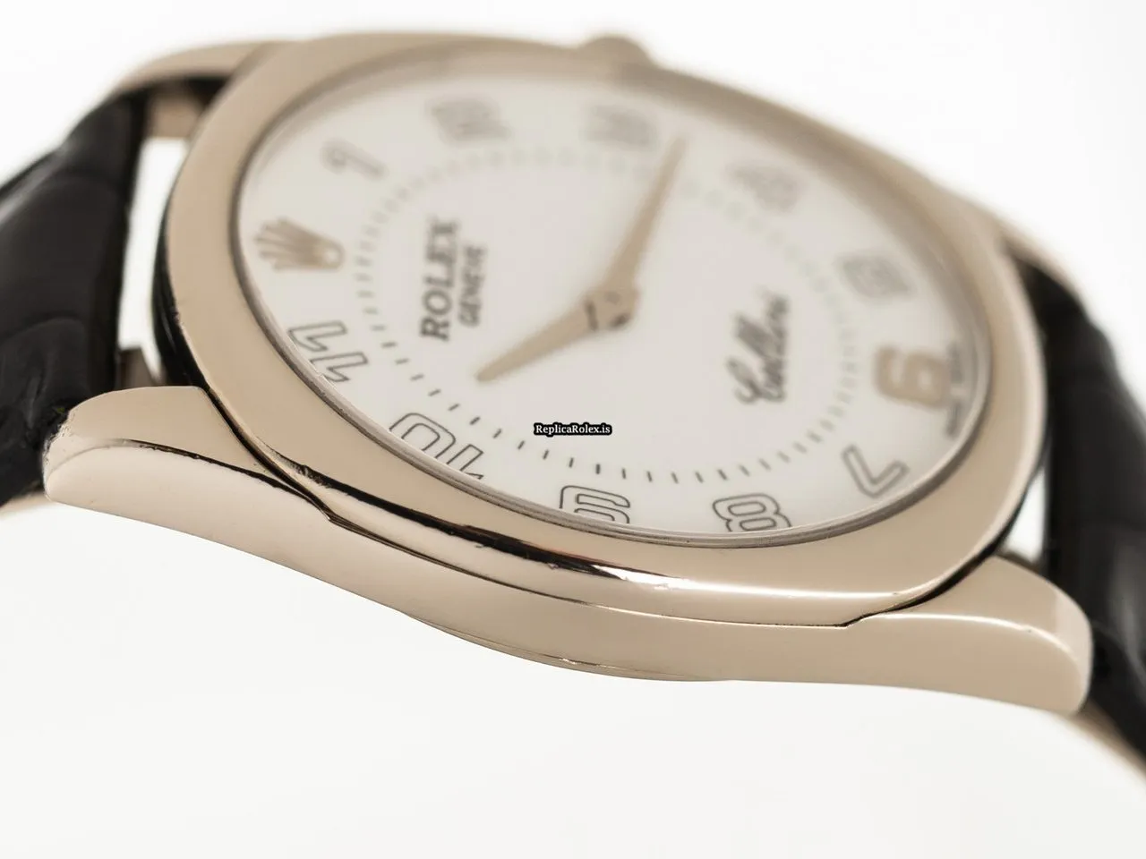 Amazing Fake Rolex Cellini Danaos Sep-33 Caliber 1602 Manual Winding Movement 33mm White Gold Case Mens/unisex Watch - Image 4