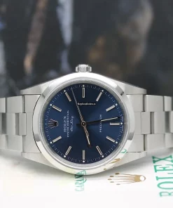 Trustworthy Fake Rolex Air King Precision 14000m Caliber 3000 Automatic Movement 34mm Steel Case Mens/unisex Watch