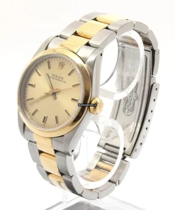 Defect Replica Rolex Oyster Perpetual 31 67483 Automatic Movement 31mm Gold/steel Case Watch