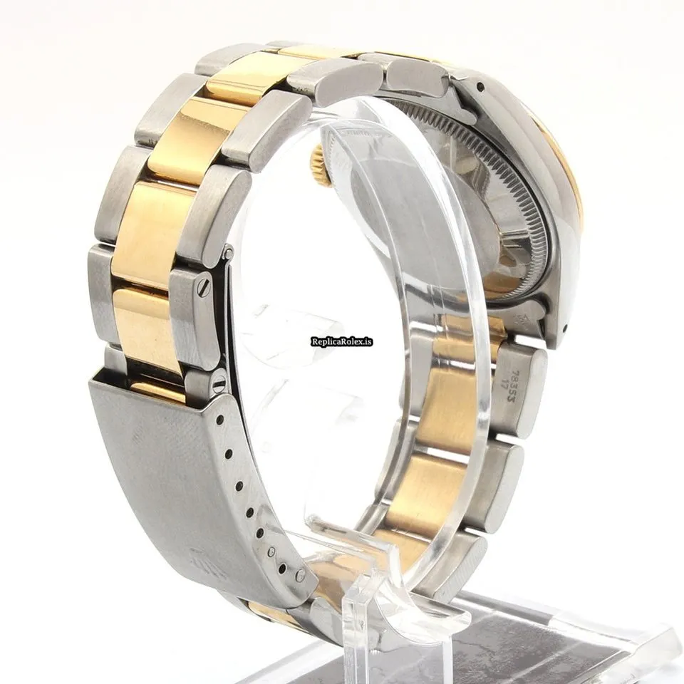 Defect Replica Rolex Oyster Perpetual 31 67483 Automatic Movement 31mm Gold/steel Case Watch - Image 4