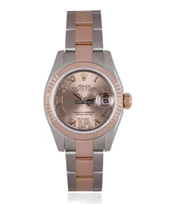 Top Fake Rolex Lady-datejust 179171 Automatic Movement 26mm Gold/steel Case Womens Watch