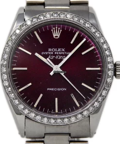 Quality Clone Rolex Air King Precision 5500 Automatic Movement 34mm Steel Case Womens Watch