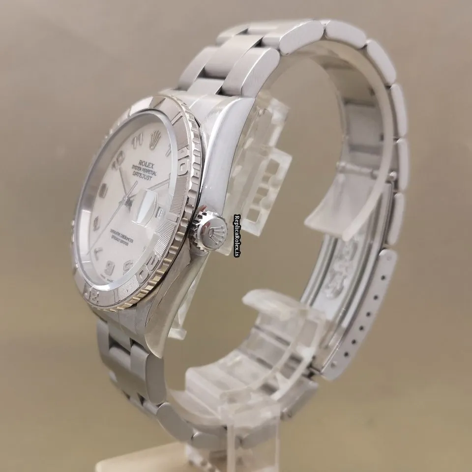 Attractive Replica Rolex Datejust Turn-o-graph 16264 Caliber 3135 Automatic Movement 36mm Steel Case Mens/unisex Watch - Image 2