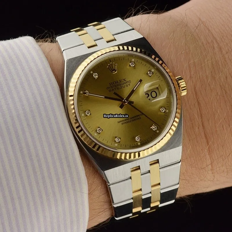 Lovely Replicas Rolex Datejust Oysterquartz 17013 Quartz Movement 36mm Mens/unisex Watch - Image 13