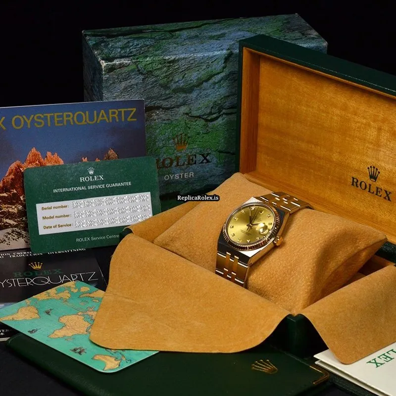 Lovely Replicas Rolex Datejust Oysterquartz 17013 Quartz Movement 36mm Mens/unisex Watch - Image 14