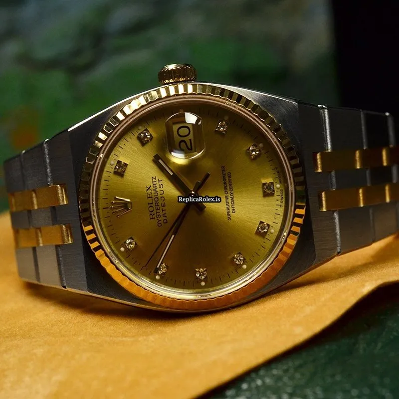 Lovely Replicas Rolex Datejust Oysterquartz 17013 Quartz Movement 36mm Mens/unisex Watch - Image 2