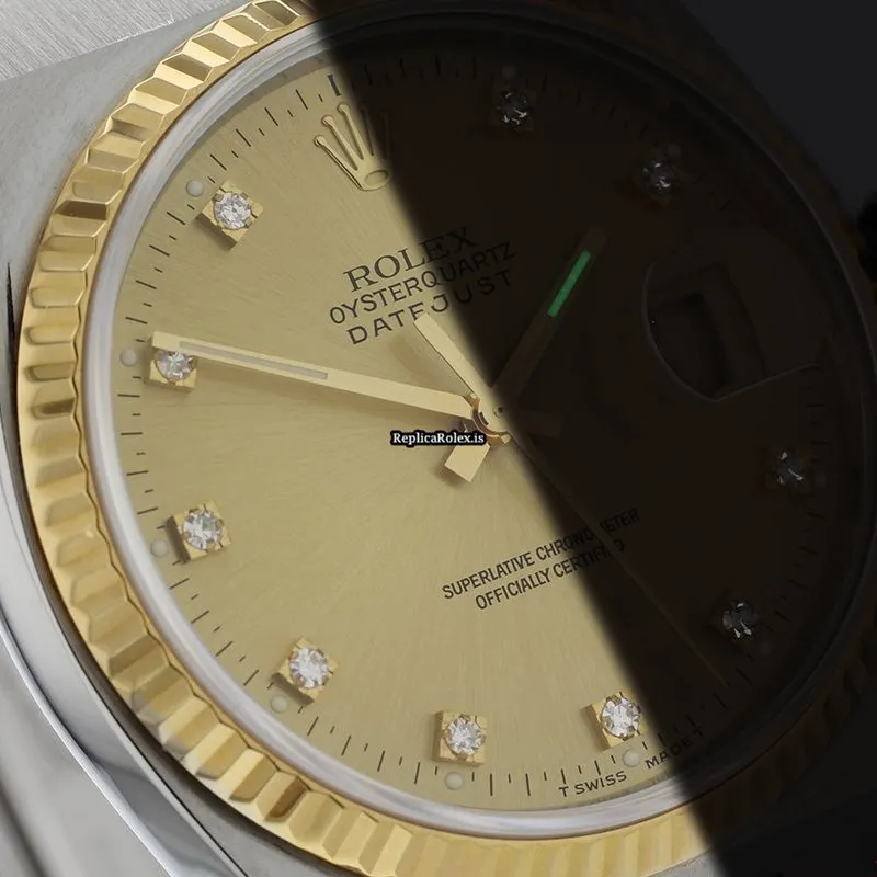 Lovely Replicas Rolex Datejust Oysterquartz 17013 Quartz Movement 36mm Mens/unisex Watch - Image 3
