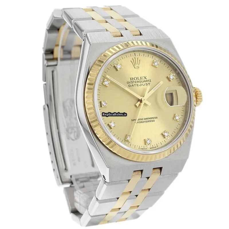 Lovely Replicas Rolex Datejust Oysterquartz 17013 Quartz Movement 36mm Mens/unisex Watch - Image 4
