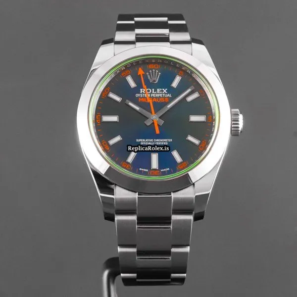 High Quality Fake Rolex Milgauss 116400gv Caliber 3131 Automatic Movement 40mm Steel Case Mens/unisex Watch - Image 2