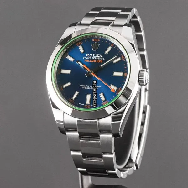 High Quality Fake Rolex Milgauss 116400gv Caliber 3131 Automatic Movement 40mm Steel Case Mens/unisex Watch - Image 3