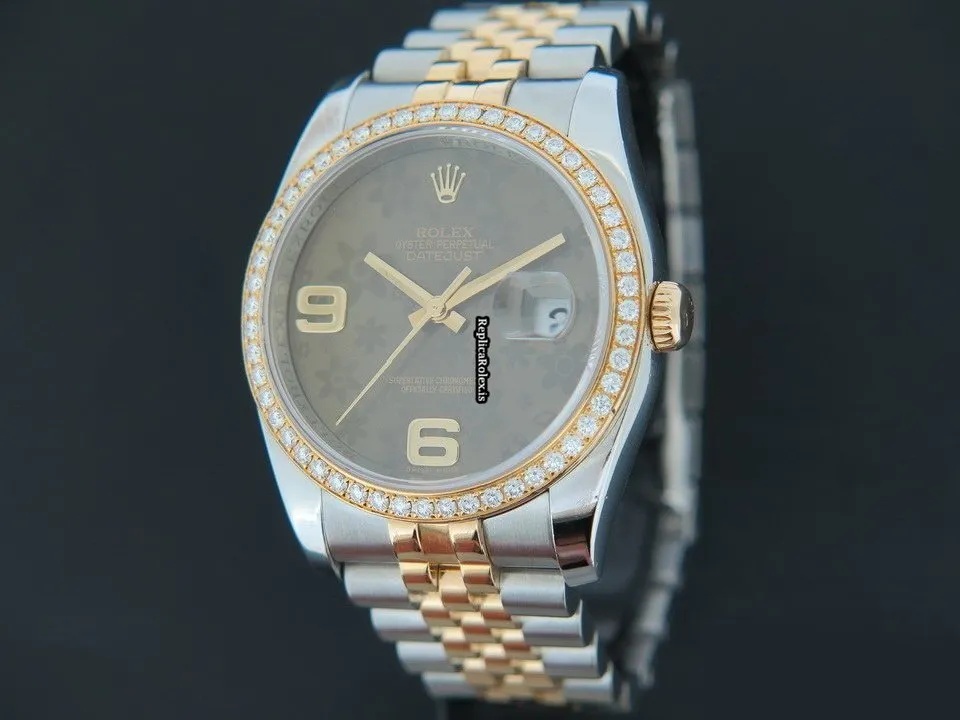 Marvellous Imitation Rolex Datejust 116243 Automatic Movement 36mm Gold/steel Case Womens Watch