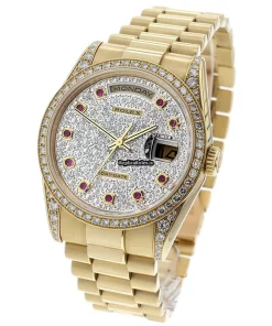Durable Fake Rolex Day-date 118388 Automatic Movement 36mm Yellow Gold Case Mens/unisex Watch