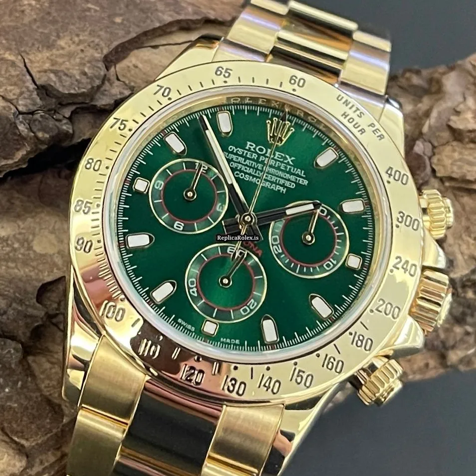 Amazing Clone Rolex Daytona 116528 Automatic Movement 40mm Yellow Gold Case Watch