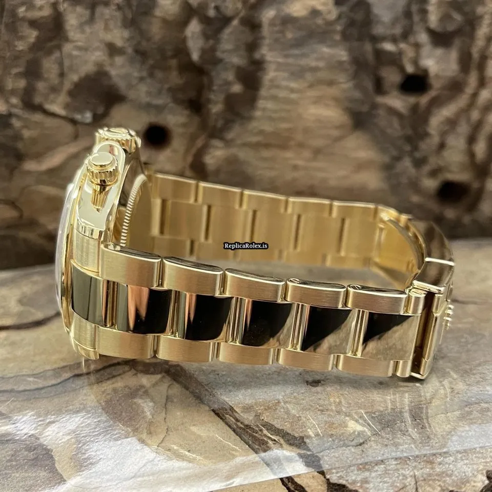 Amazing Clone Rolex Daytona 116528 Automatic Movement 40mm Yellow Gold Case Watch - Image 5