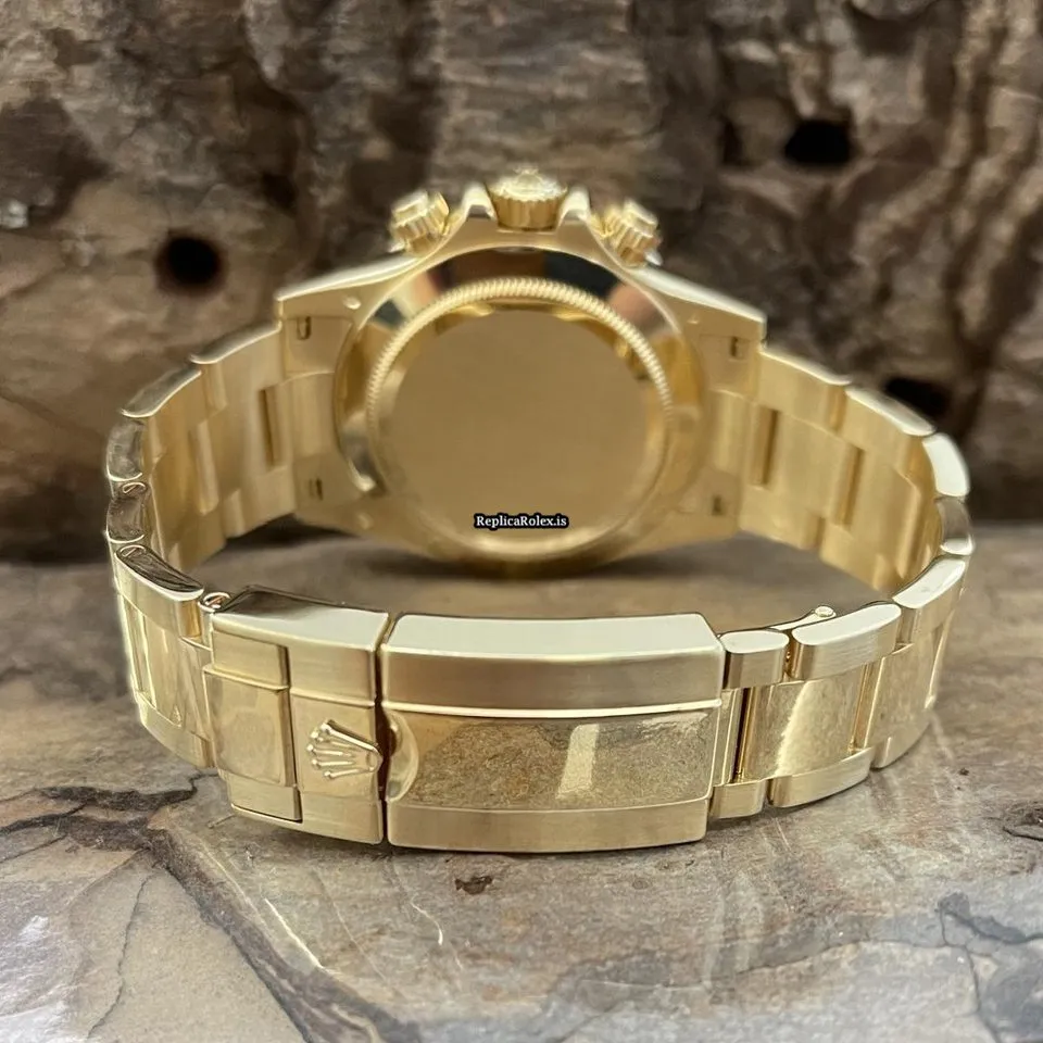 Amazing Clone Rolex Daytona 116528 Automatic Movement 40mm Yellow Gold Case Watch - Image 6