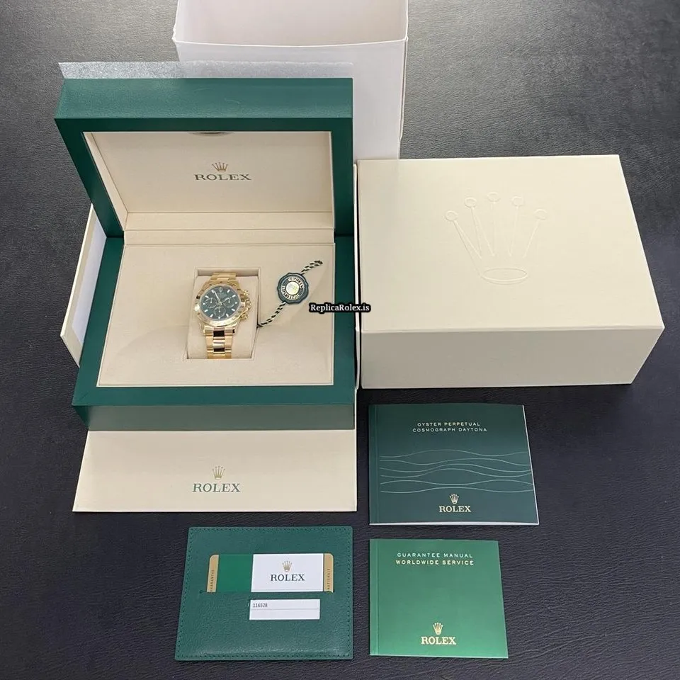 Amazing Clone Rolex Daytona 116528 Automatic Movement 40mm Yellow Gold Case Watch - Image 7