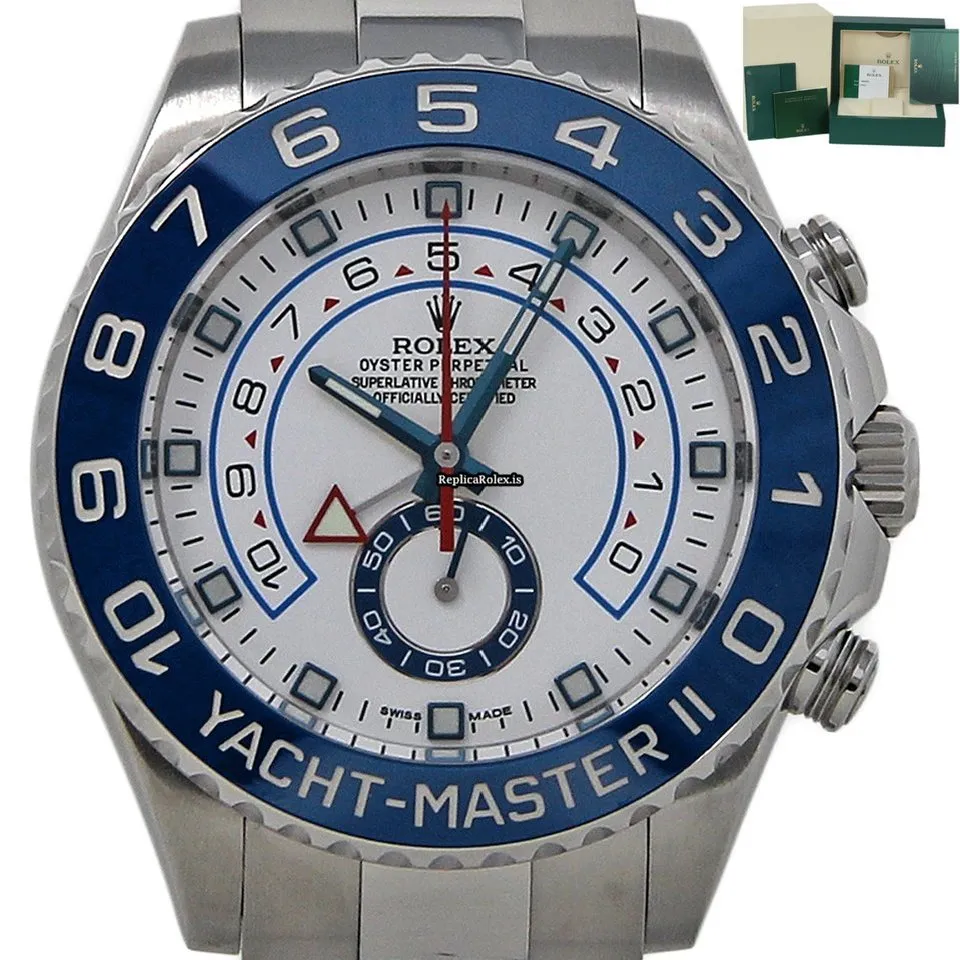 Exquisite Fake Rolex Yacht-master II 116680 Caliber 4160 Automatic Movement 44mm Steel Case Mens/unisex Watch