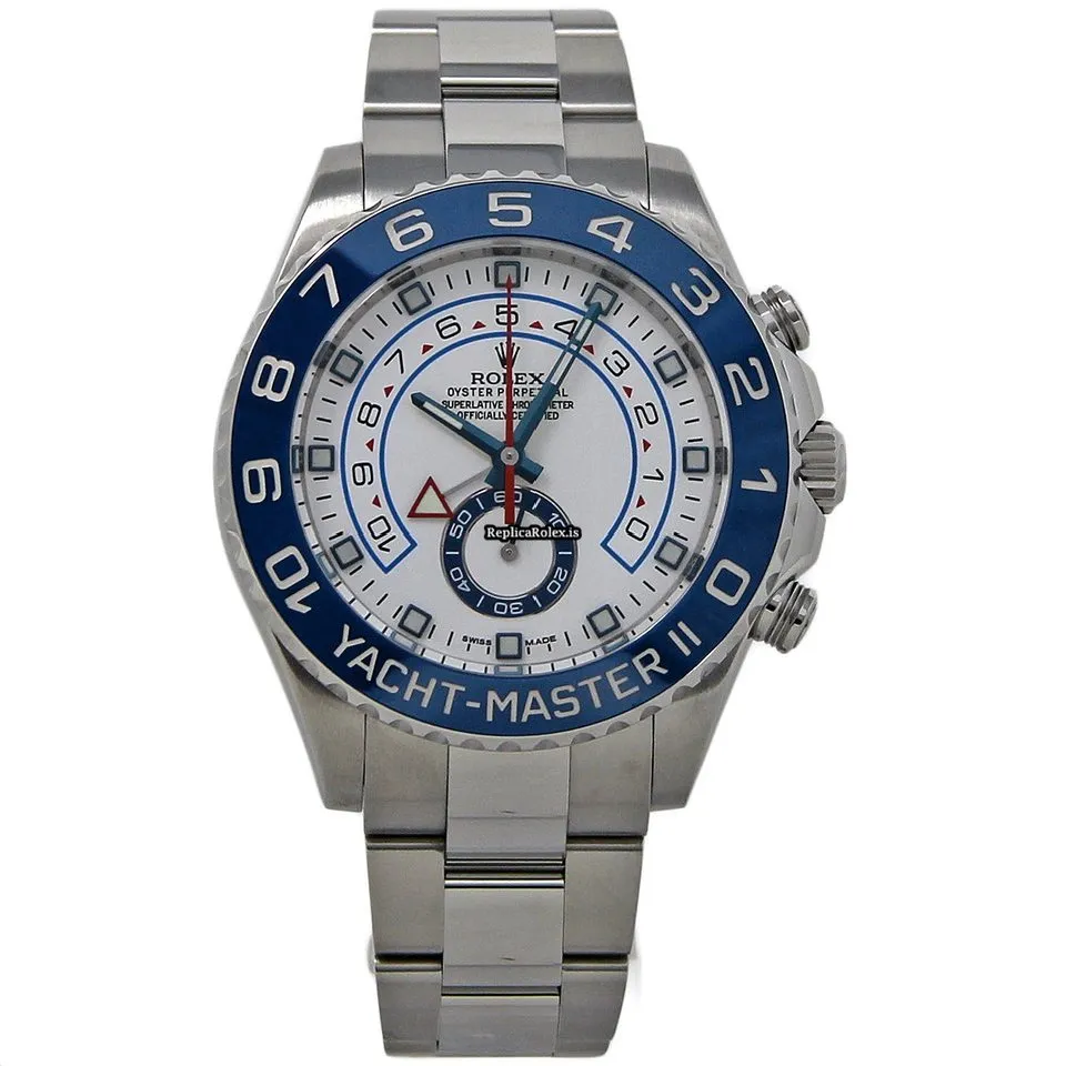 Exquisite Fake Rolex Yacht-master II 116680 Caliber 4160 Automatic Movement 44mm Steel Case Mens/unisex Watch - Image 2