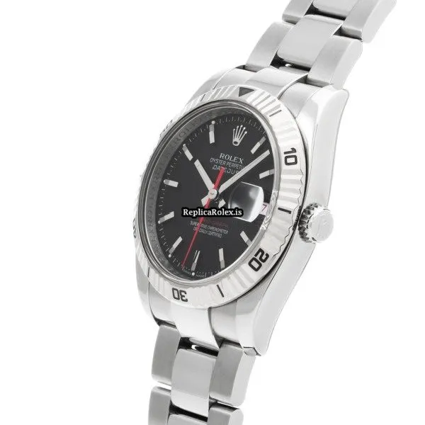 Ideal Replica Rolex Datejust Turn-o-graph 116264 Caliber 3135 Automatic Movement 36mm Steel Case Watch - Image 2