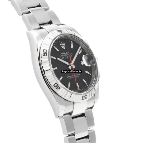 Ideal Replica Rolex Datejust Turn-o-graph 116264 Caliber 3135 Automatic Movement 36mm Steel Case Watch - Image 3