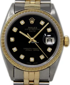 Defect Replica Rolex Oyster Perpetual Date 15053 Automatic Movement 34mm Steel Case Mens/unisex Watch