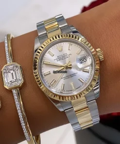 Trustworthy Replica Rolex Lady-datejust 279173 Caliber 2236 Automatic Movement 28mm Gold/steel Case Womens Watch