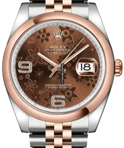 Superior Replica Rolex Datejust 116201 Automatic Movement 36mm Gold/steel Case Mens/unisex Watch