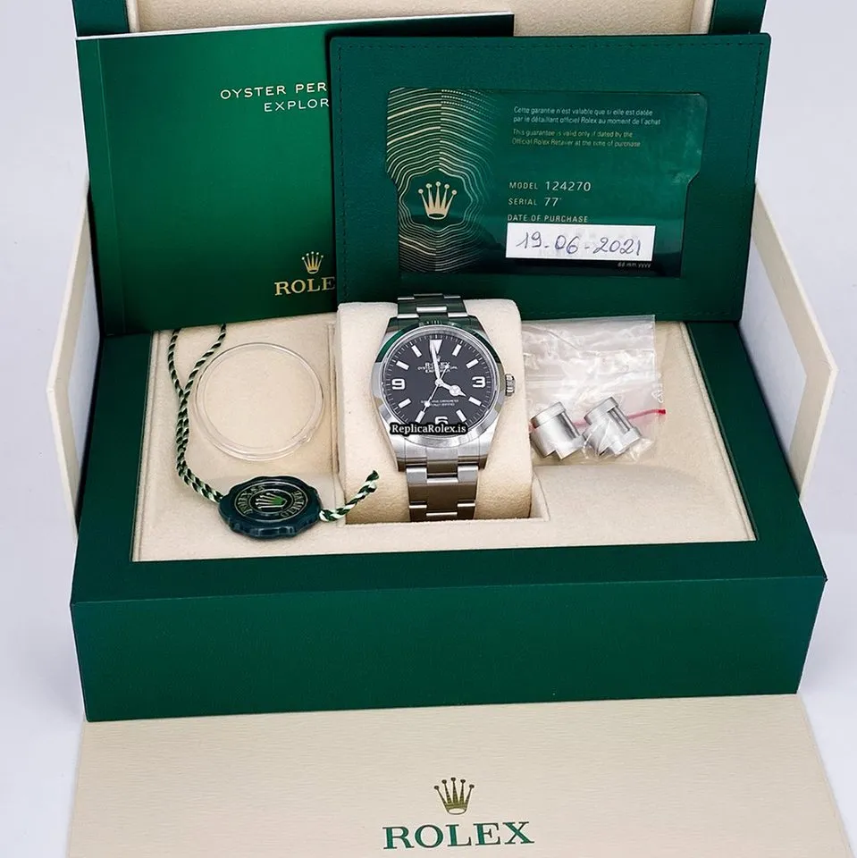 Beautiful Replica Rolex Explorer 124270 Caliber 3230 Automatic Movement 36mm Steel Case Mens/unisex Watch - Image 8