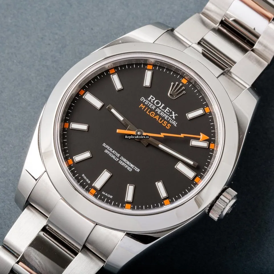 Design Replica Rolex Milgauss 116400 Caliber 3131 Automatic Movement 40mm Steel Case Mens/unisex Watch - Image 3