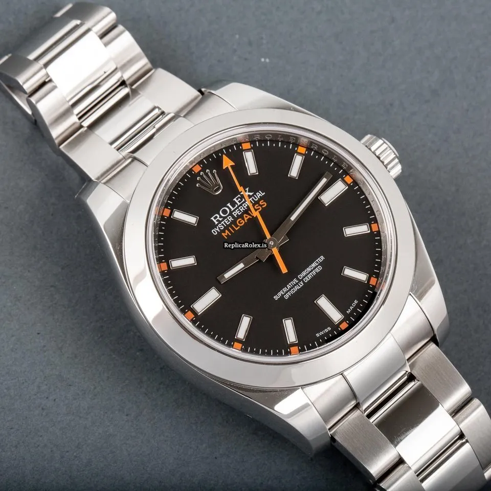 Design Replica Rolex Milgauss 116400 Caliber 3131 Automatic Movement 40mm Steel Case Mens/unisex Watch - Image 5