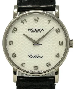 Marvellous Fake Rolex Cellini 5515 Manual Winding Movement 32mm White Gold Case Womens Watch