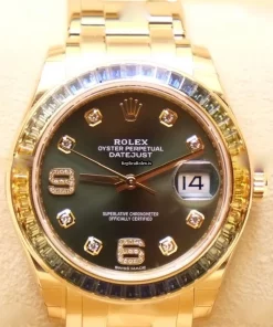 Cool Replica Rolex Pearlmaster 86348 Automatic Movement 39mm Yellow Gold Case Womens Watch