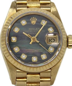 1:1 Fakes Rolex Lady-datejust 6917 Automatic Movement 26mm Yellow Gold Case Womens Watch